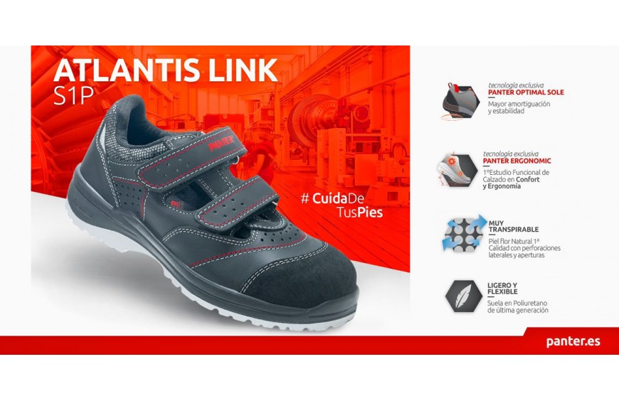 Así es el Atlantis Link S1P de Panter, el calzado de seguridad más transpirable y seguro para los meses mas calurosos de año