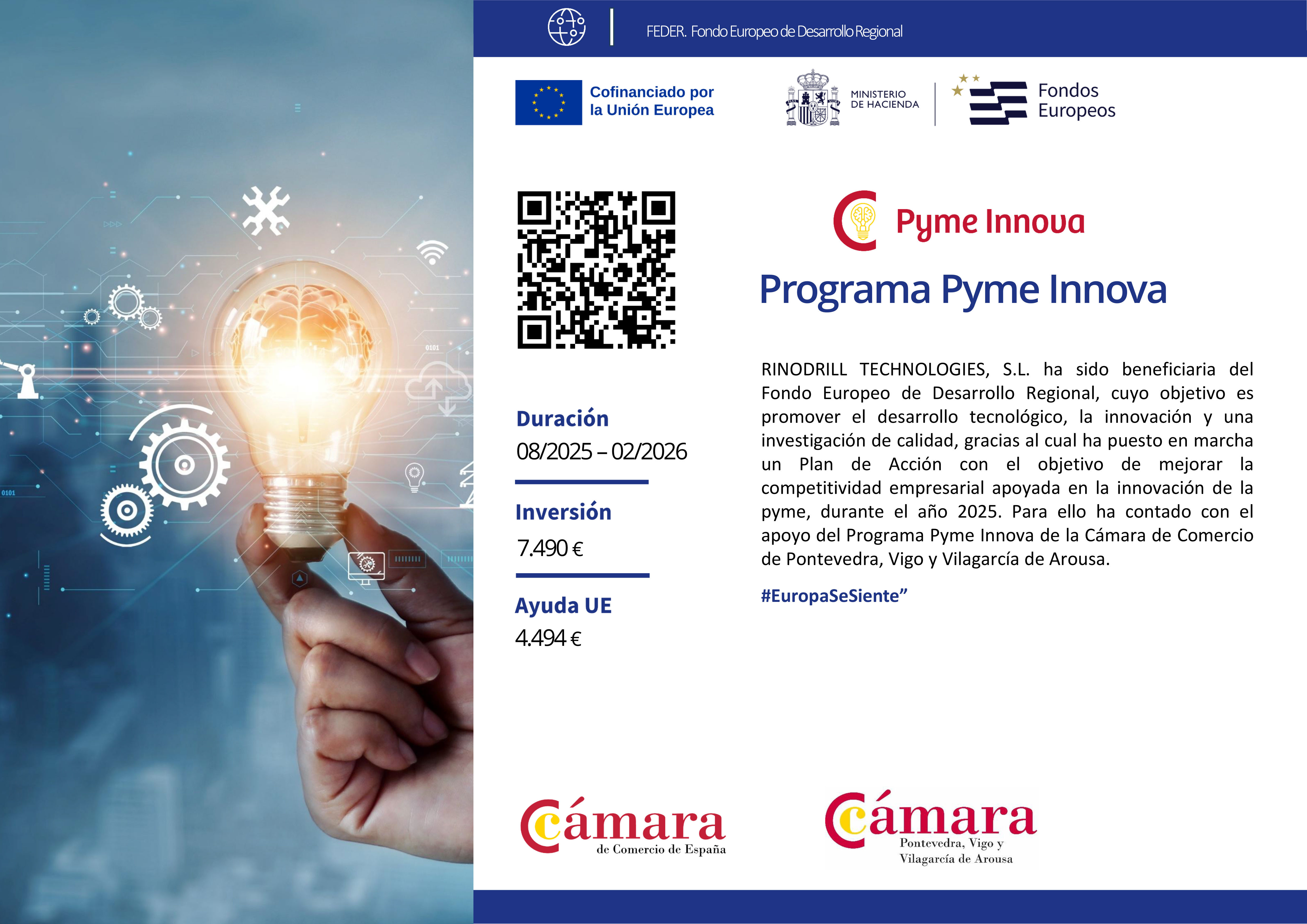Programa PYME INNOVA FEDER RINODRILL